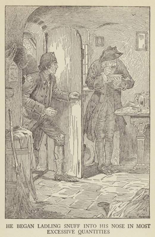 Illustration för Kidnapped av Robert Louis Stevenson av Louis John Rhead