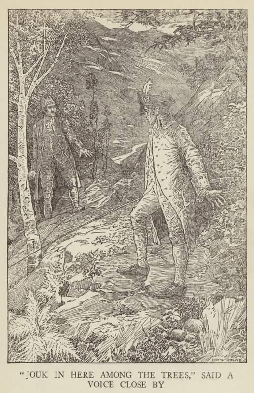 Illustration för Kidnapped av Robert Louis Stevenson av Louis John Rhead