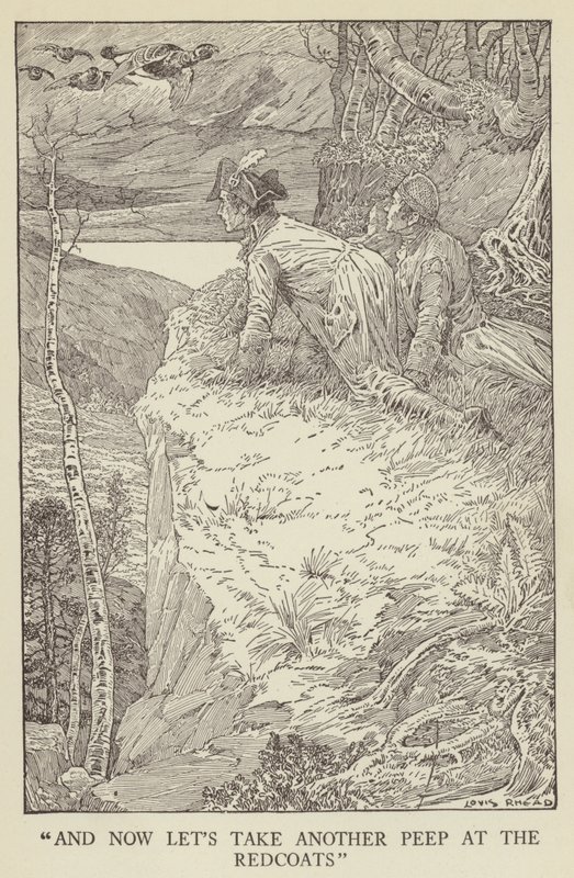 Illustration för Kidnapped av Robert Louis Stevenson av Louis John Rhead