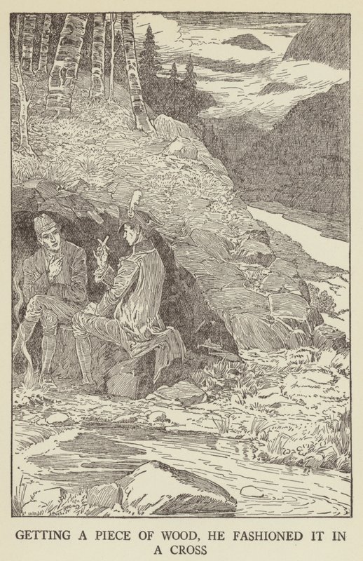 Illustration för Kidnapped av Robert Louis Stevenson av Louis John Rhead