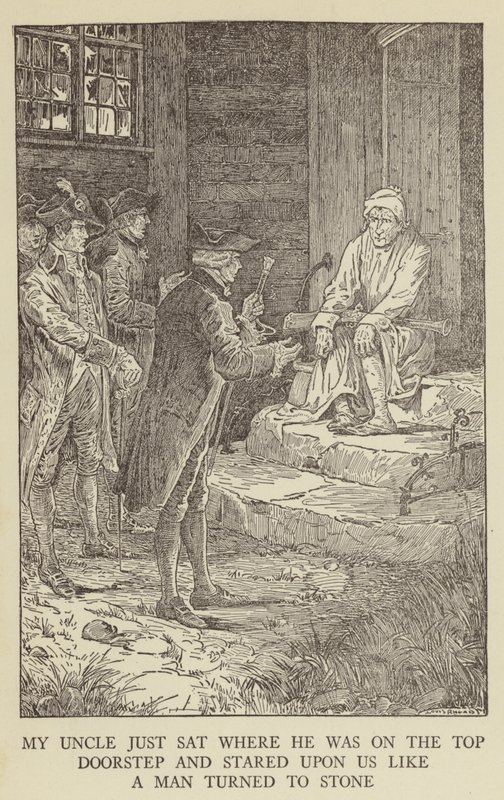 Illustration för Kidnapped av Robert Louis Stevenson av Louis John Rhead