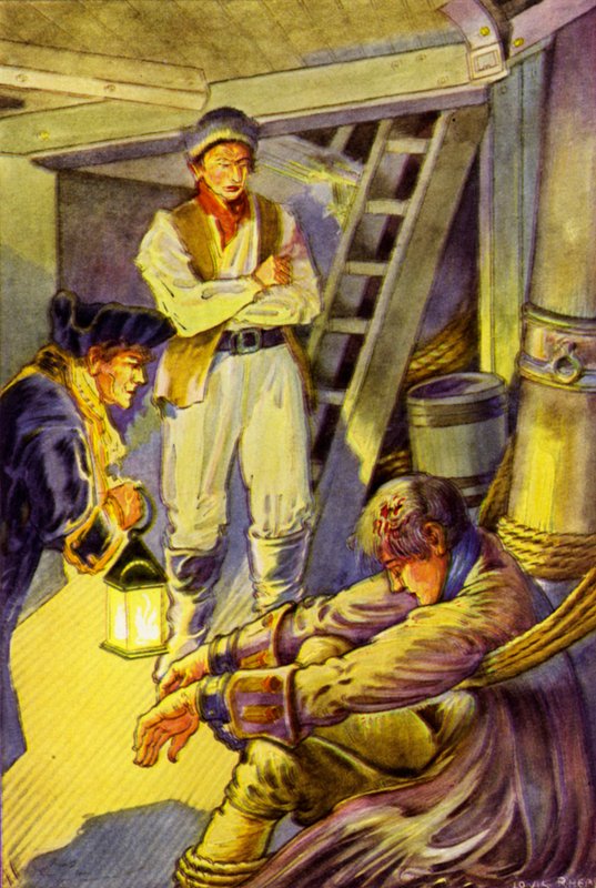 Illustration för Kidnapped av Robert Louis Stevenson av Louis John Rhead