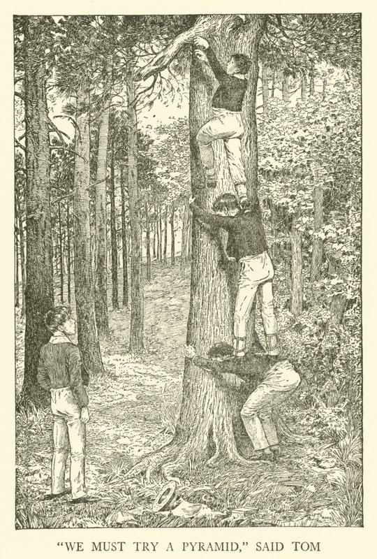 Illustration för Tom Browns skoldagar (gravyr) av Louis John Rhead