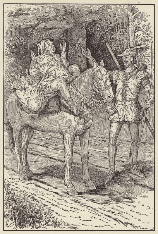 Nej, citera Robin, Frukta ingenting, för jag gör dig ingen skada av Louis John Rhead