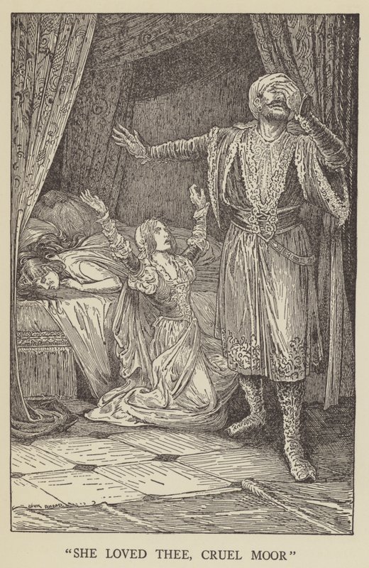 Hon älskade dig, grymma Moor av Louis John Rhead