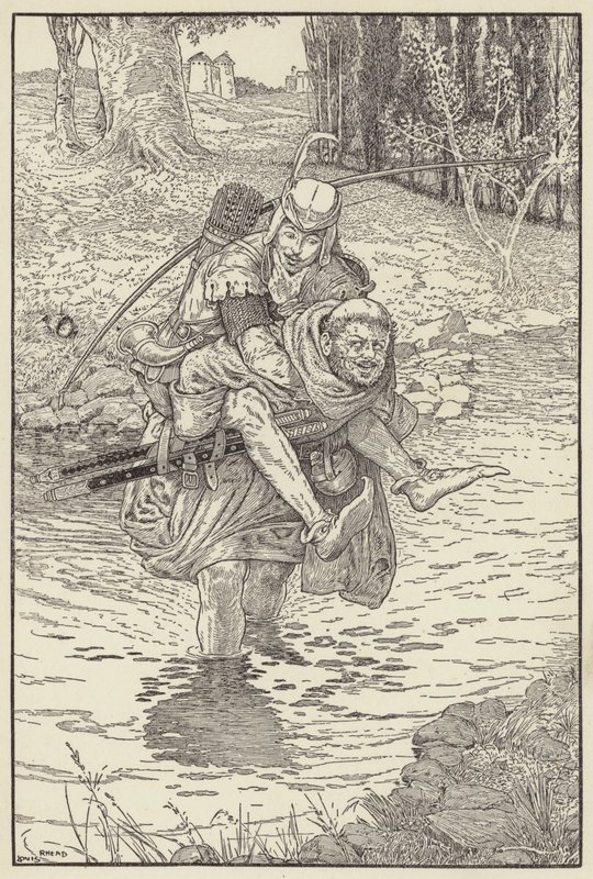 Munken tog Robin på ryggen av Louis John Rhead