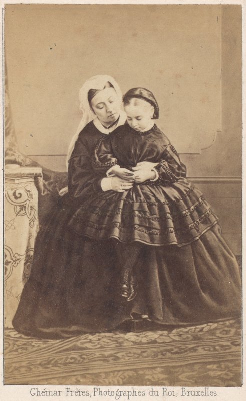 Drottning Victoria och hennes barnbarn av Louis Joseph Ghemar