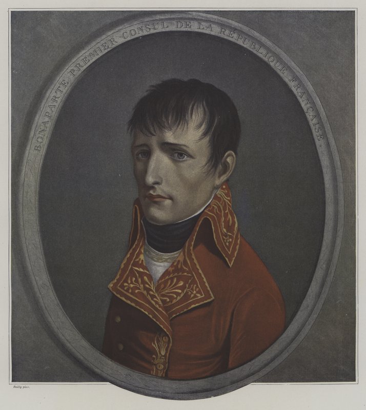 Napoleon Bonaparte, franska republikens förste konsul av Louis Leopold after Boilly