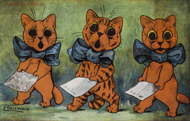 Berömda tenorer av Louis Wain