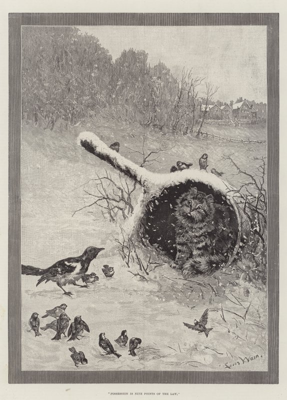 Besittning är nio punkter i lagen av Louis Wain