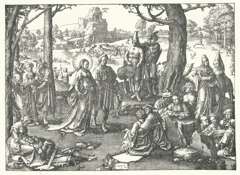 Magdalena-dansen av Lucas van Leyden