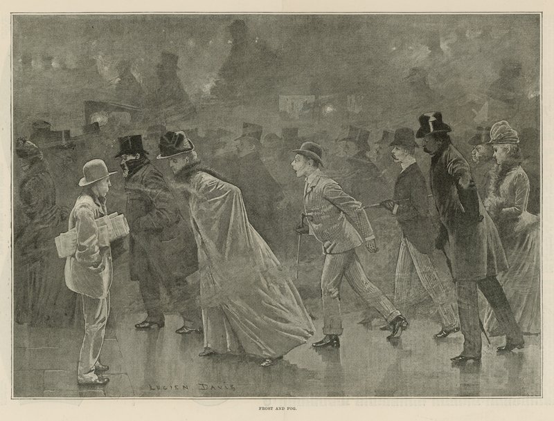 Frost och dimma (litho) av Lucien Davis