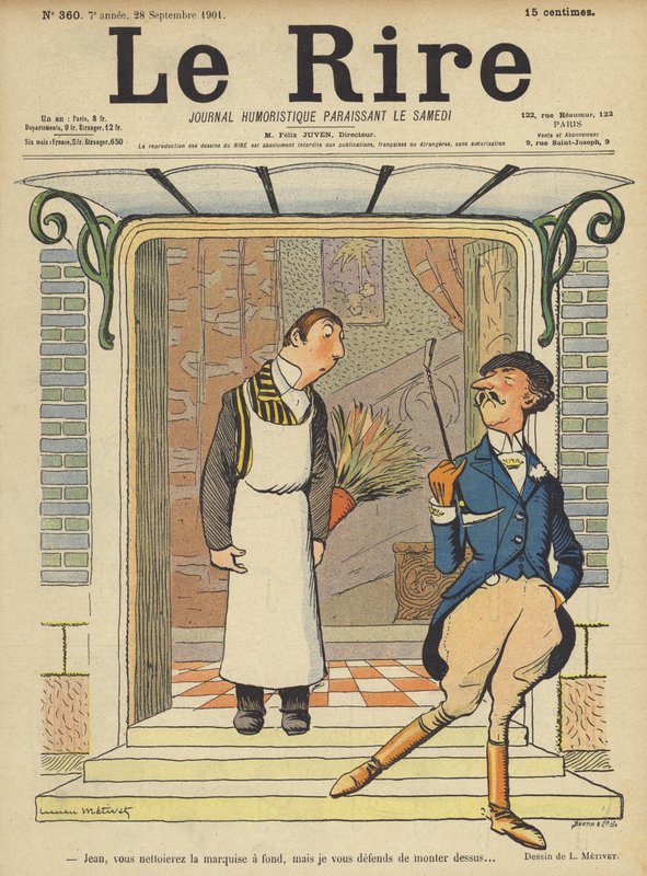 Illustration för Le Rire av Lucien Metivet