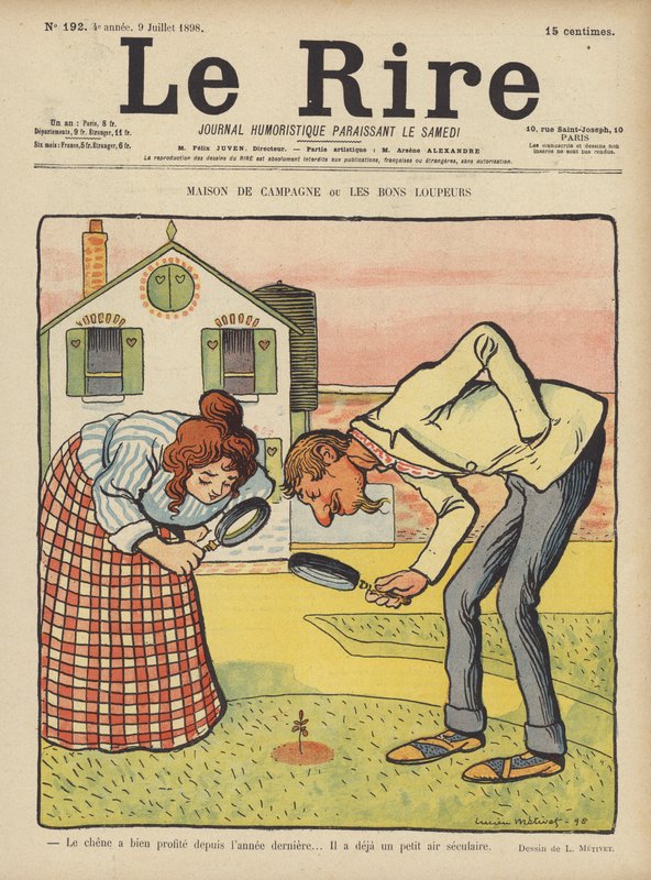 Illustration för Le Rire av Lucien Metivet