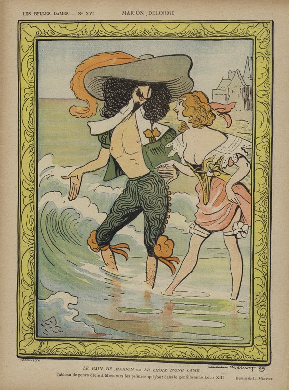 Marion Delorme, Illustration för Le Rire av Lucien Metivet