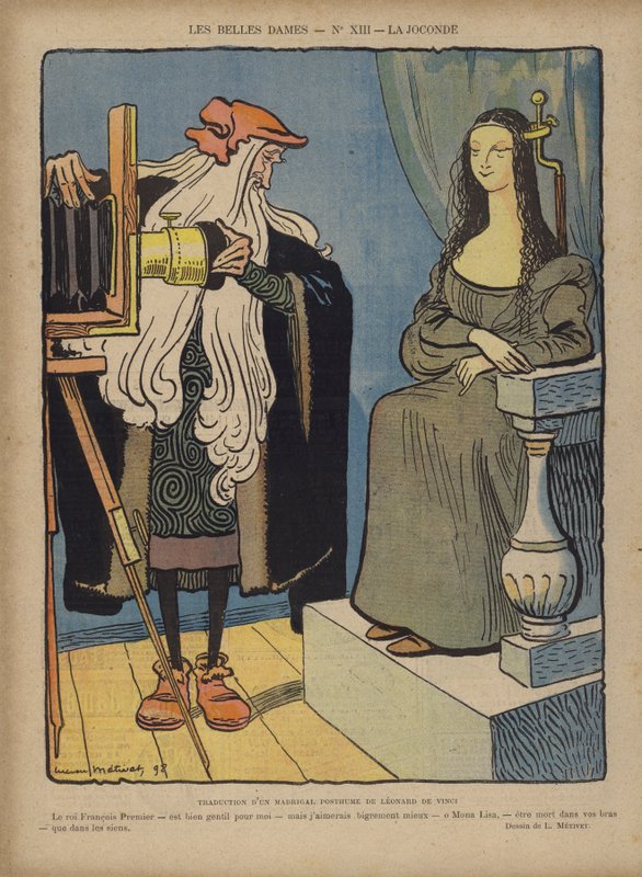 Mona Lisa Photography, Illustration för Le Rire av Lucien Metivet