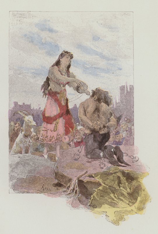 Illustration för Notre-Dame De Paris av Victor Hugo av Lucius Rossi
