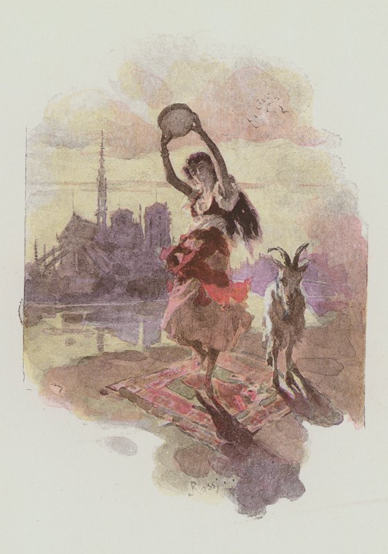 Illustration för Notre-Dame De Paris av Victor Hugo av Lucius Rossi