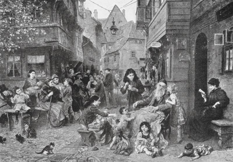 Ghettot (litografi) av Ludwig Knaus