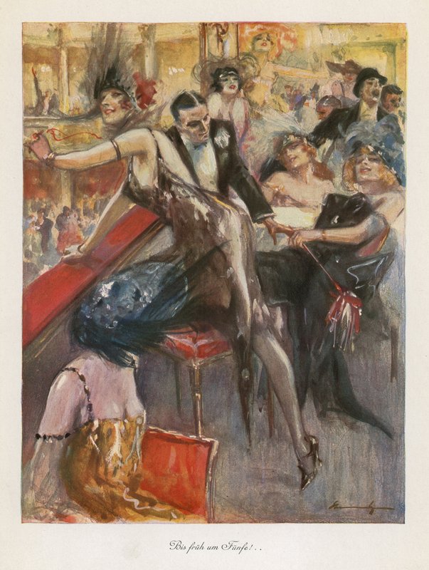 Visst är det roligt! (färg litho) av Ludwig Lutz Ehrenberger