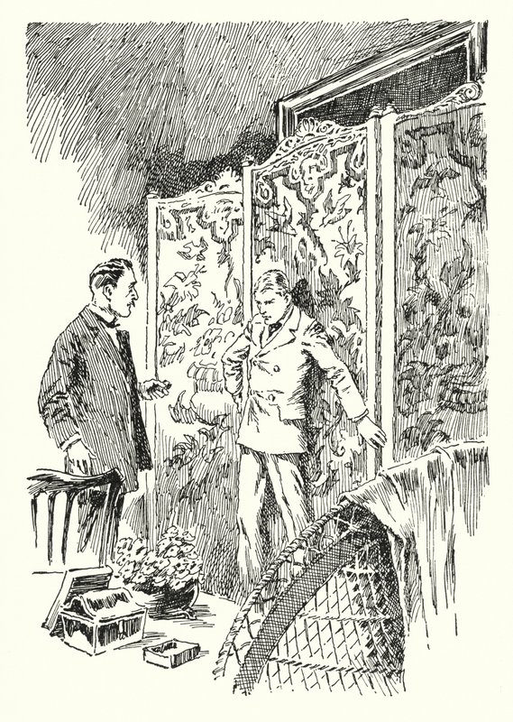 Illustration till The Picture of Dorian Gray av Oscar Wilde (litho) av Lui Trugo