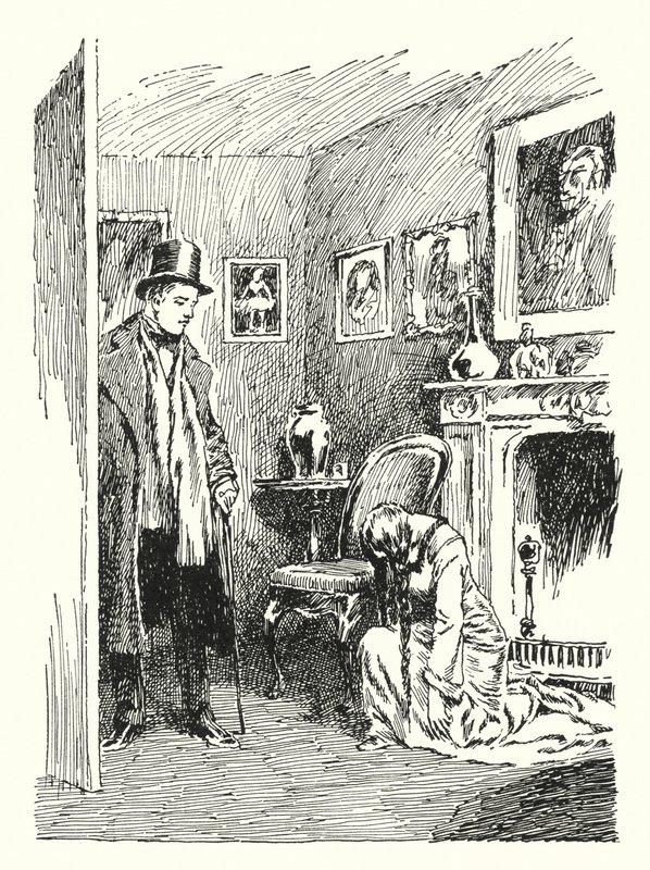 Illustration till The Picture of Dorian Gray av Oscar Wilde (litho) av Lui Trugo