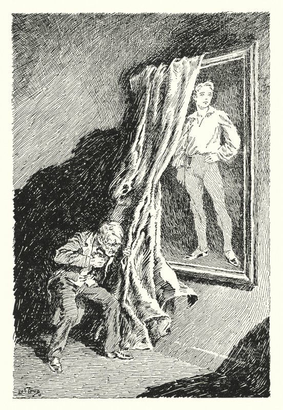 Illustration till The Picture of Dorian Gray av Oscar Wilde (litho) av Lui Trugo