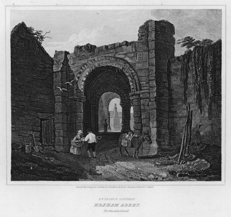 Entrance Gateway, Hexham Abbey, Northumberland (gravyr) av Luke (after) Clennell