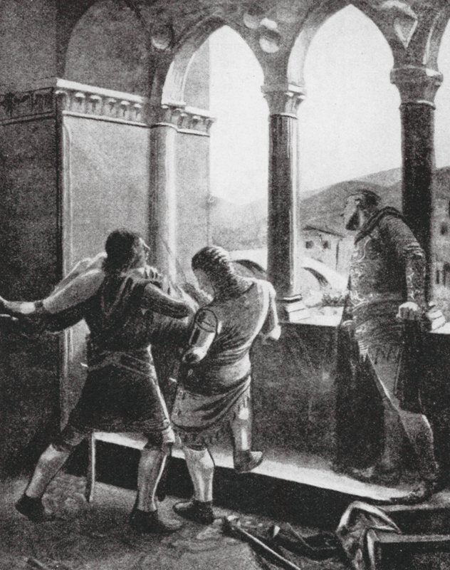 Mordet på infanten Don Juan (litografi) av Macario Marcoartu