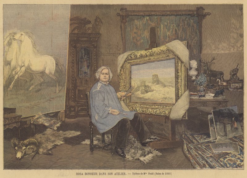 Rosa Bonheur i hennes studio av Madame Consuelo Fould