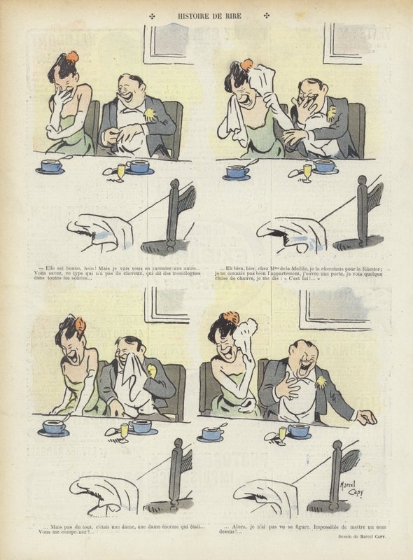 Illustration för Le Rire av Marcel Amable O.L. Capy