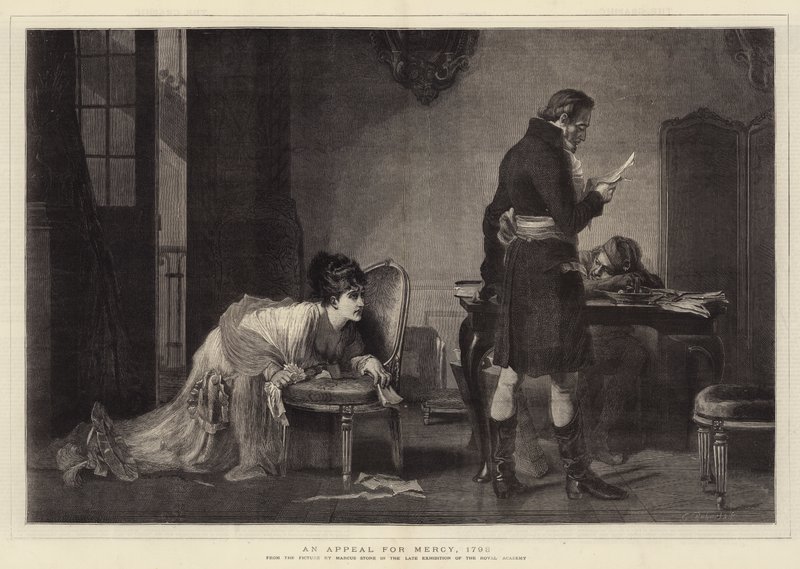 En vädjan om barmhärtighet, 1793 av Marcus Stone