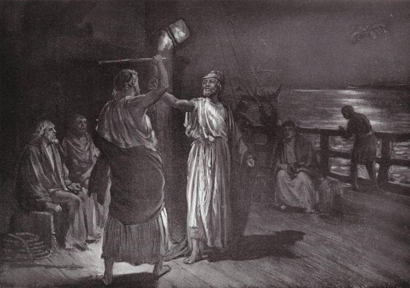 "Slå, men hör mig" (litografi) av Margaret (after) Dovaston