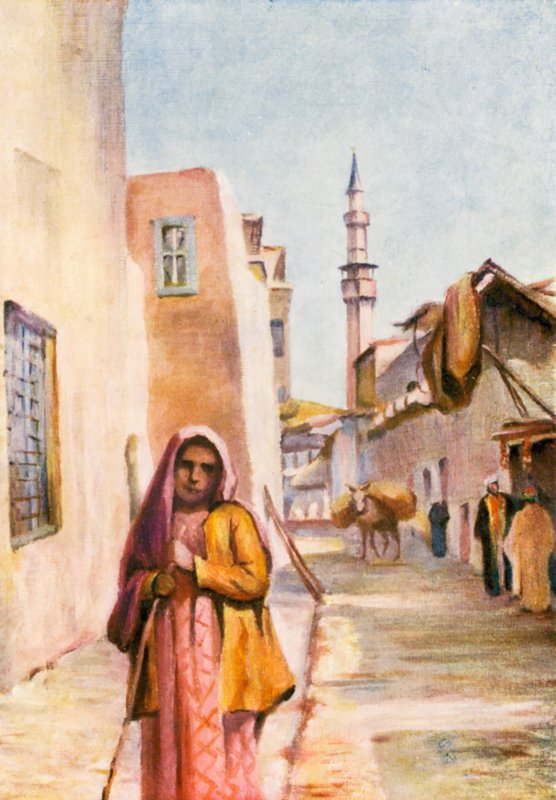 Vid Salehiyeh (färglitografi) av Margaret Thomas