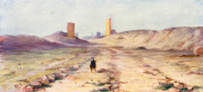 Ingång till Palmyra (färglitografi) av Margaret Thomas