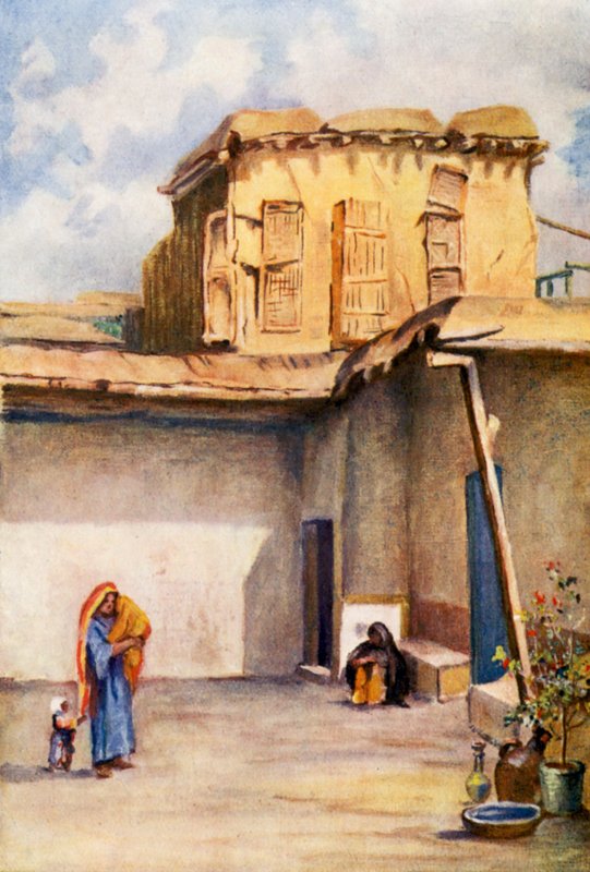 Ananias hus, Damaskus (färglitografi) av Margaret Thomas