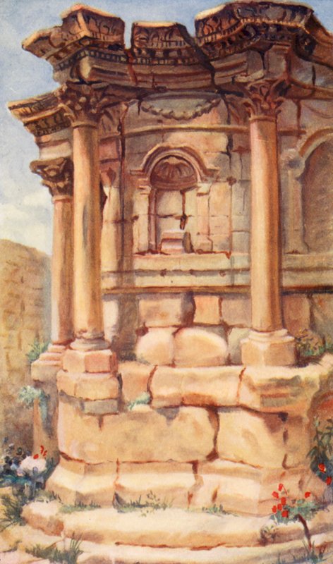 Venustemplet, Baalbek (färglitografi) av Margaret Thomas
