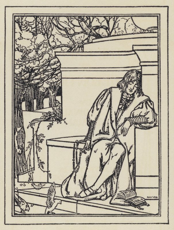Illustration till The Dream Of Gerontius av kardinal Newman av Marie Preaud Webb