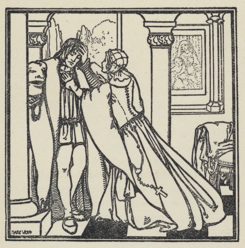Illustration till The Dream Of Gerontius av kardinal Newman av Marie Preaud Webb