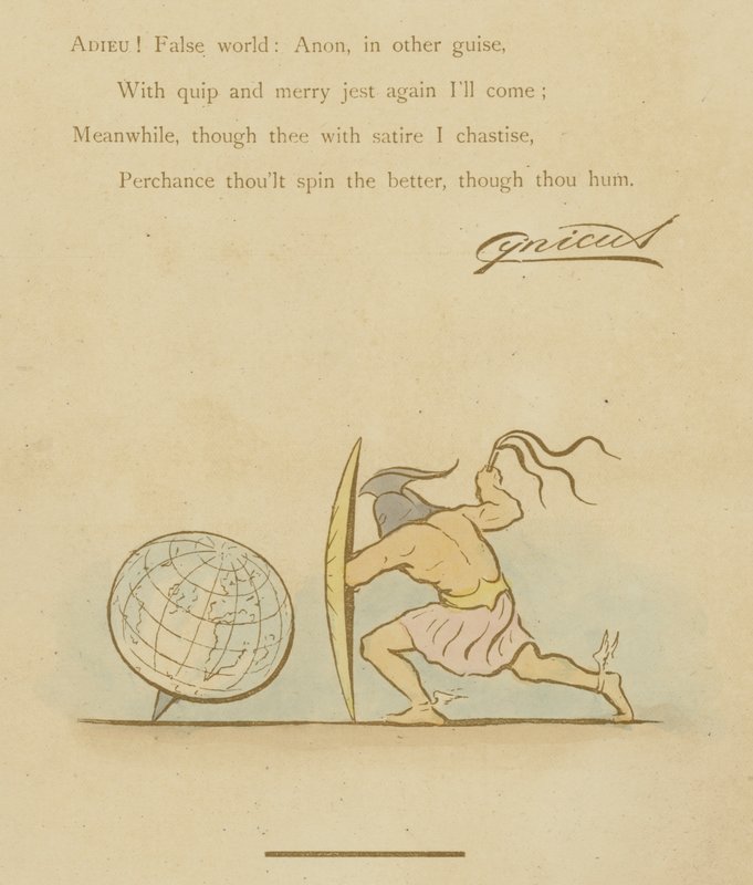Sida från The Satires of Cynicus av Martin Cynicus Anderson