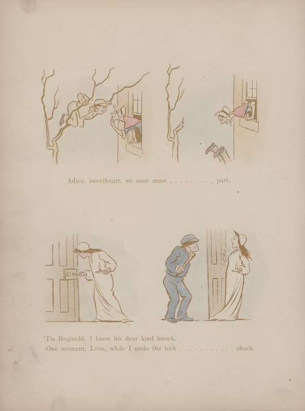 Sida från Cynicus Humors (färgad gravyr) av Martin  Anderson