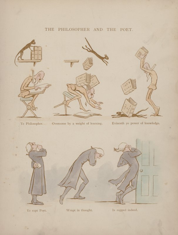 Sida från Cynicus Humors (färgad gravyr) av Martin  Anderson