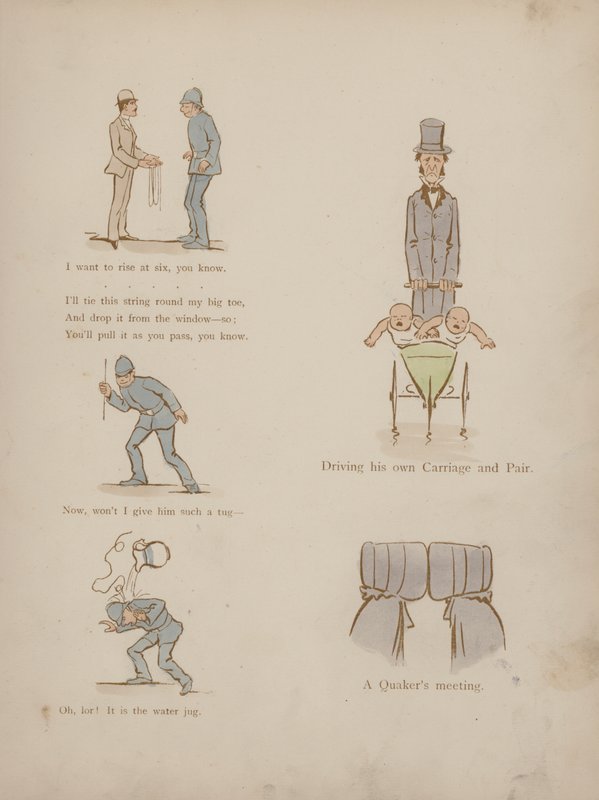 Sida från Cynicus Humors (färgad gravyr) av Martin  Anderson