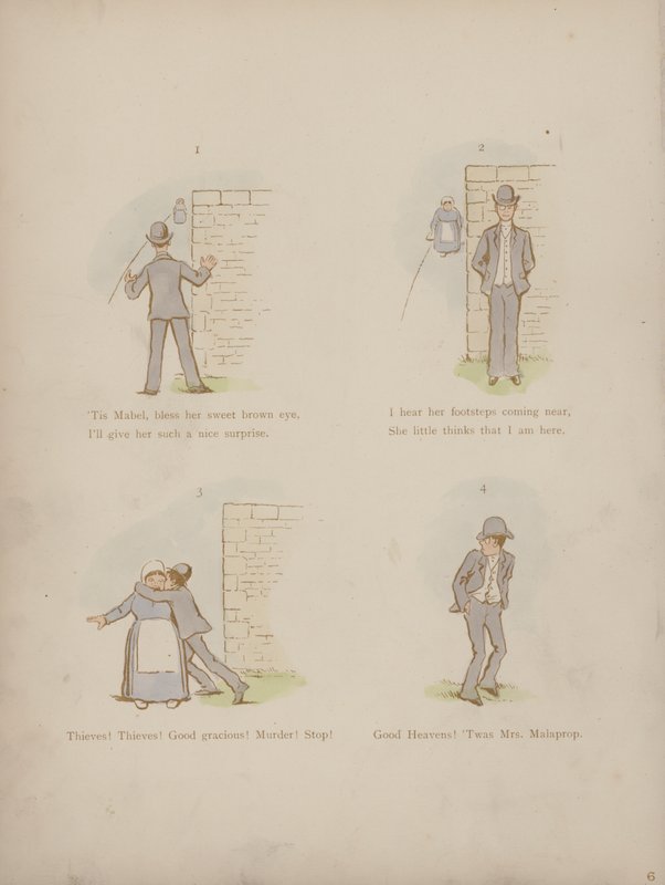 Sida från Cynicus Humors (färgad gravyr) av Martin  Anderson