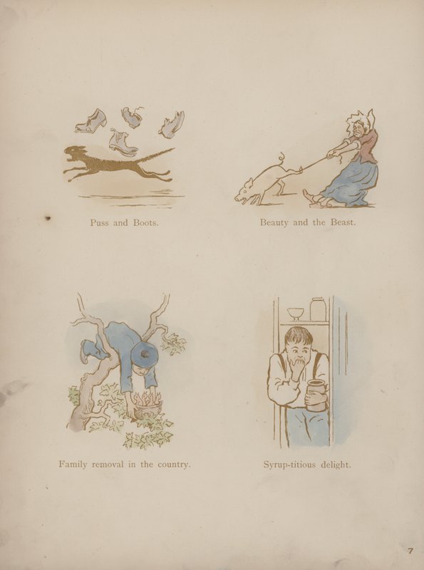 Sida från Cynicus Humors (färgad gravyr) av Martin  Anderson