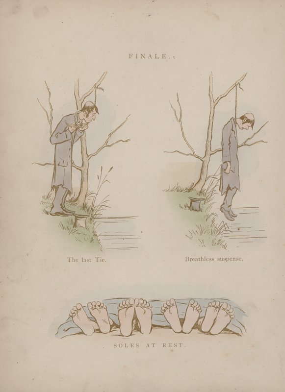 Sida från Cynicus Humors (färgad gravyr) av Martin  Anderson