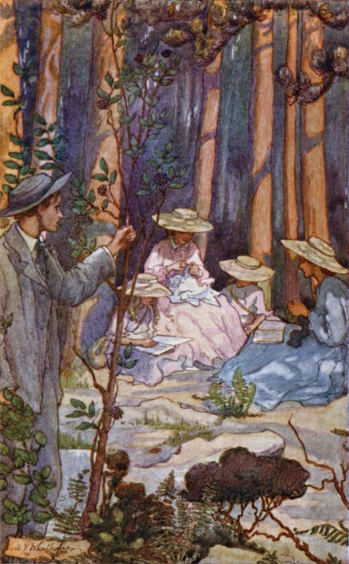 Illustration för små kvinnor av Mary V. Wheelhouse