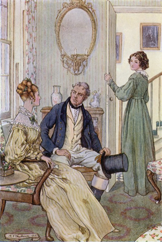 Illustration för fruar och döttrar av fru Gaskell av Mary V. Wheelhouse