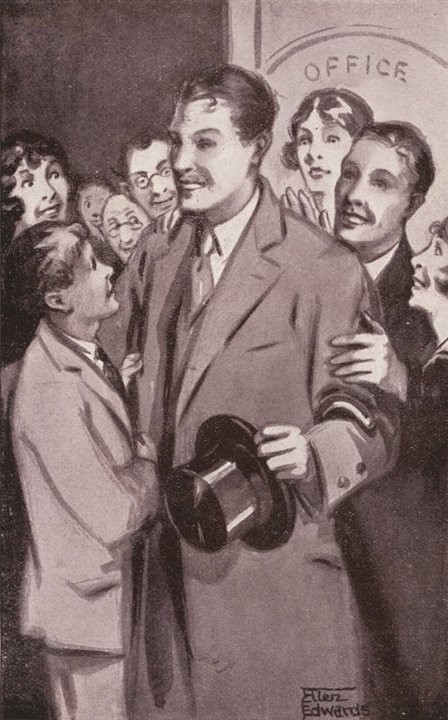 Illustration till Kipps av H G Wells (litografi) av Mary Ellen Edwards