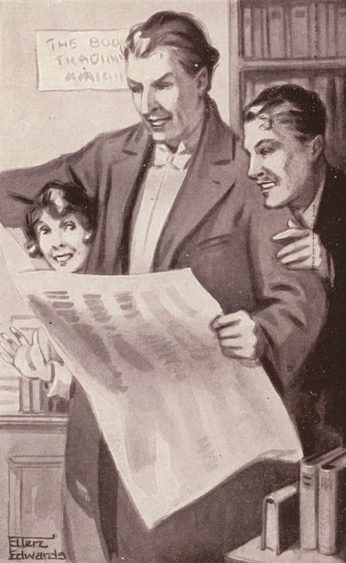 Illustration till Kipps av H G Wells (litografi) av Mary Ellen Edwards